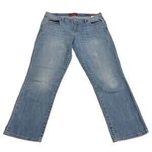 Lucky Brand Jeans Womens Size 8 Blue Sweet Crop Mid Rise Light Wash Denim Pants